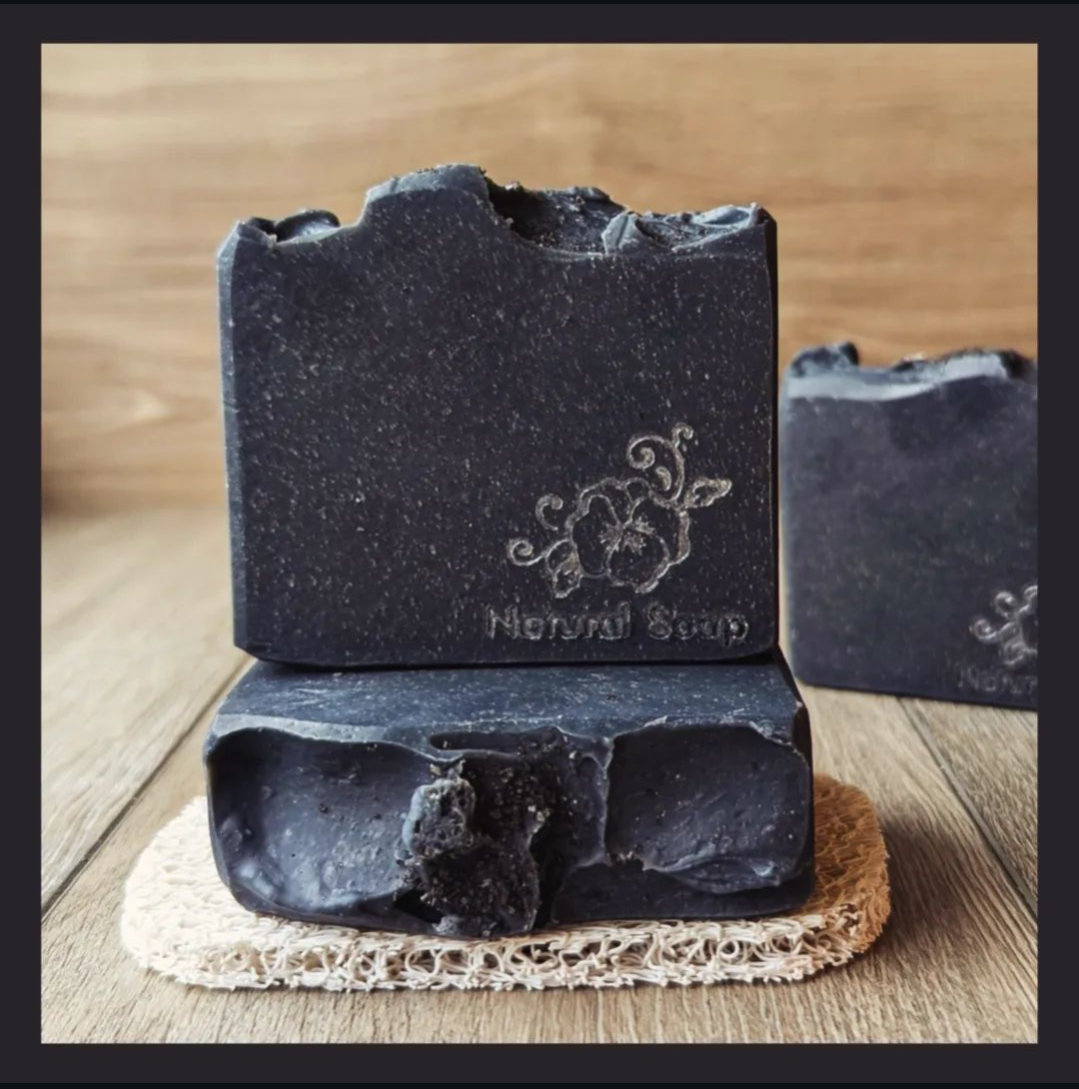 Charcoal & Glacial Clay Natural Tallow Soap