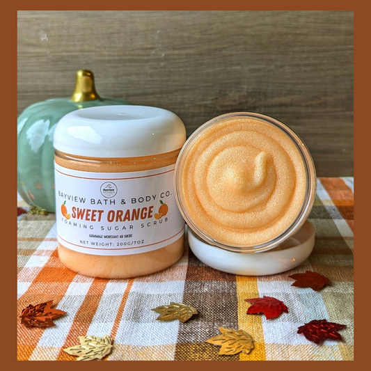 Sweet Orange Foaming Sugar Scrub