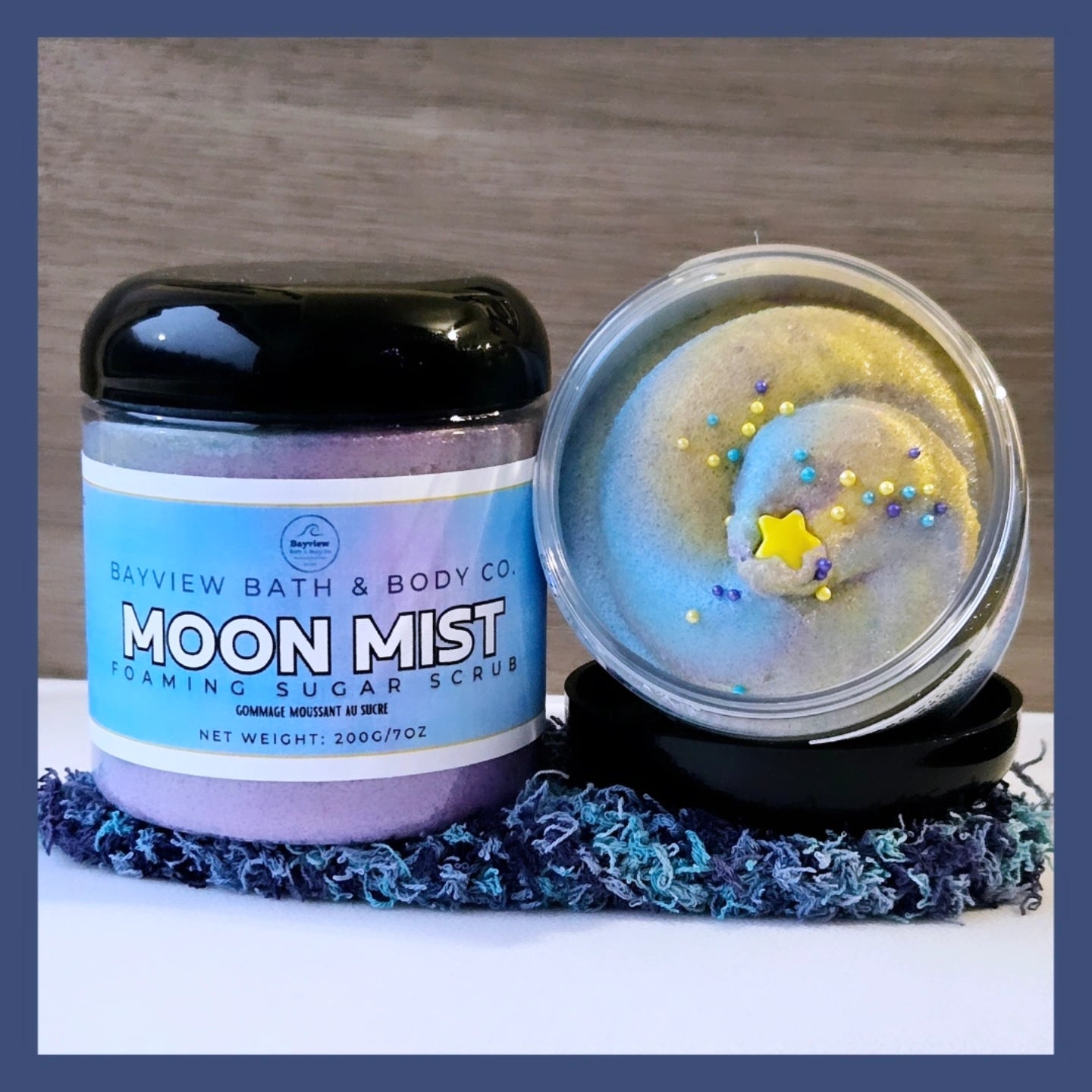 Moon Mist Foaming Sugar Scrub - 200g Jar