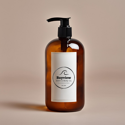 Natural Liquid Hand Soap - 500ml Glass Bottle with Pump