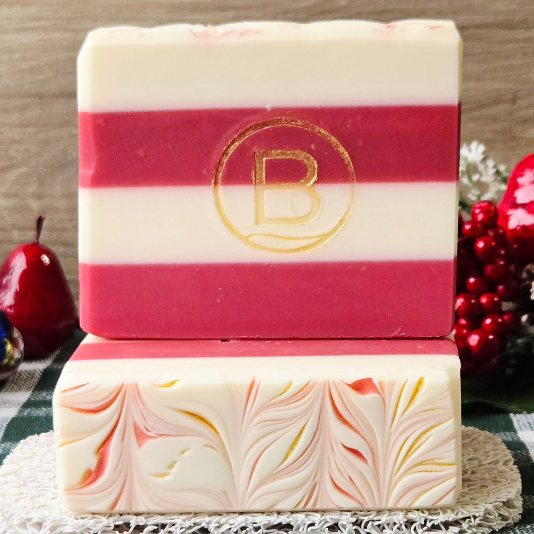 Candy Cane Tallow Bar Soap